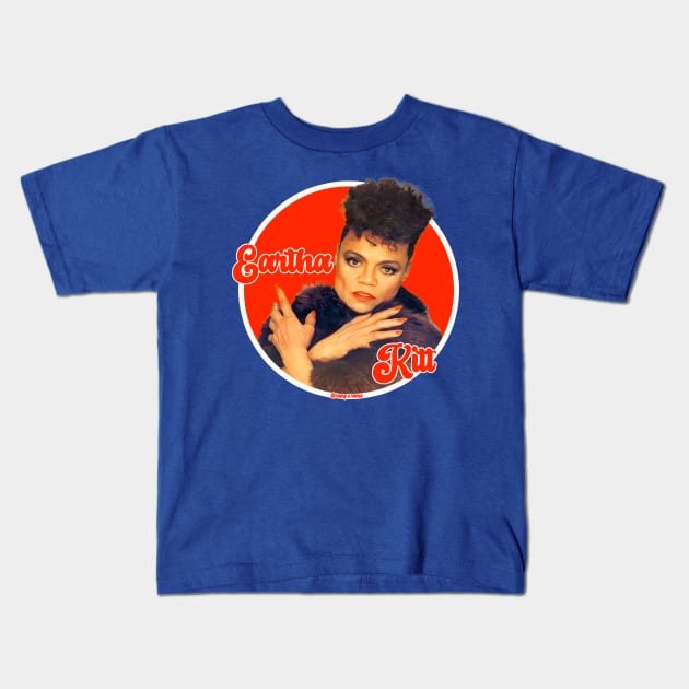 Eartha Kitt Kids T-Shirt by Camp.o.rama